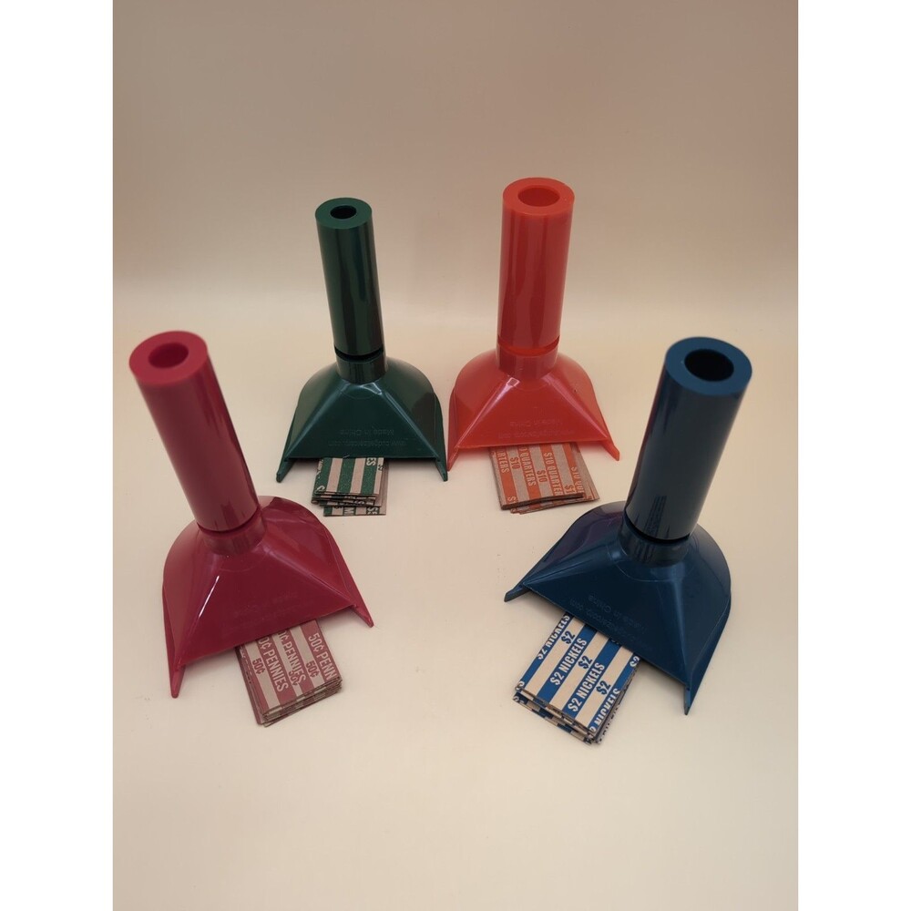 Color Coded Coin Sorting Tubes Coin Wrappers Included - Picture 3 of 7